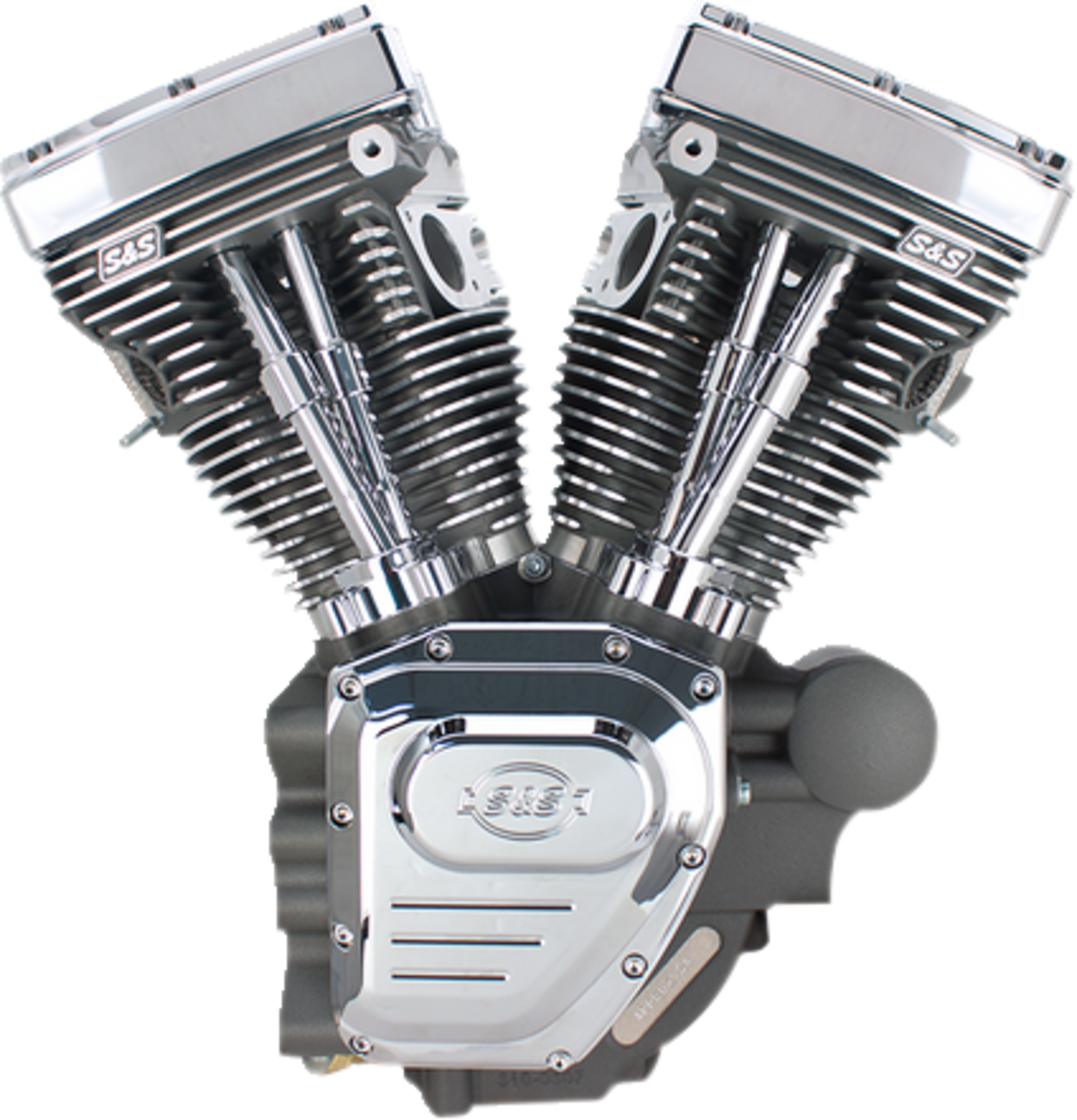 S&S Cycle T124 Long Block Engine - Stone Gray - Touring