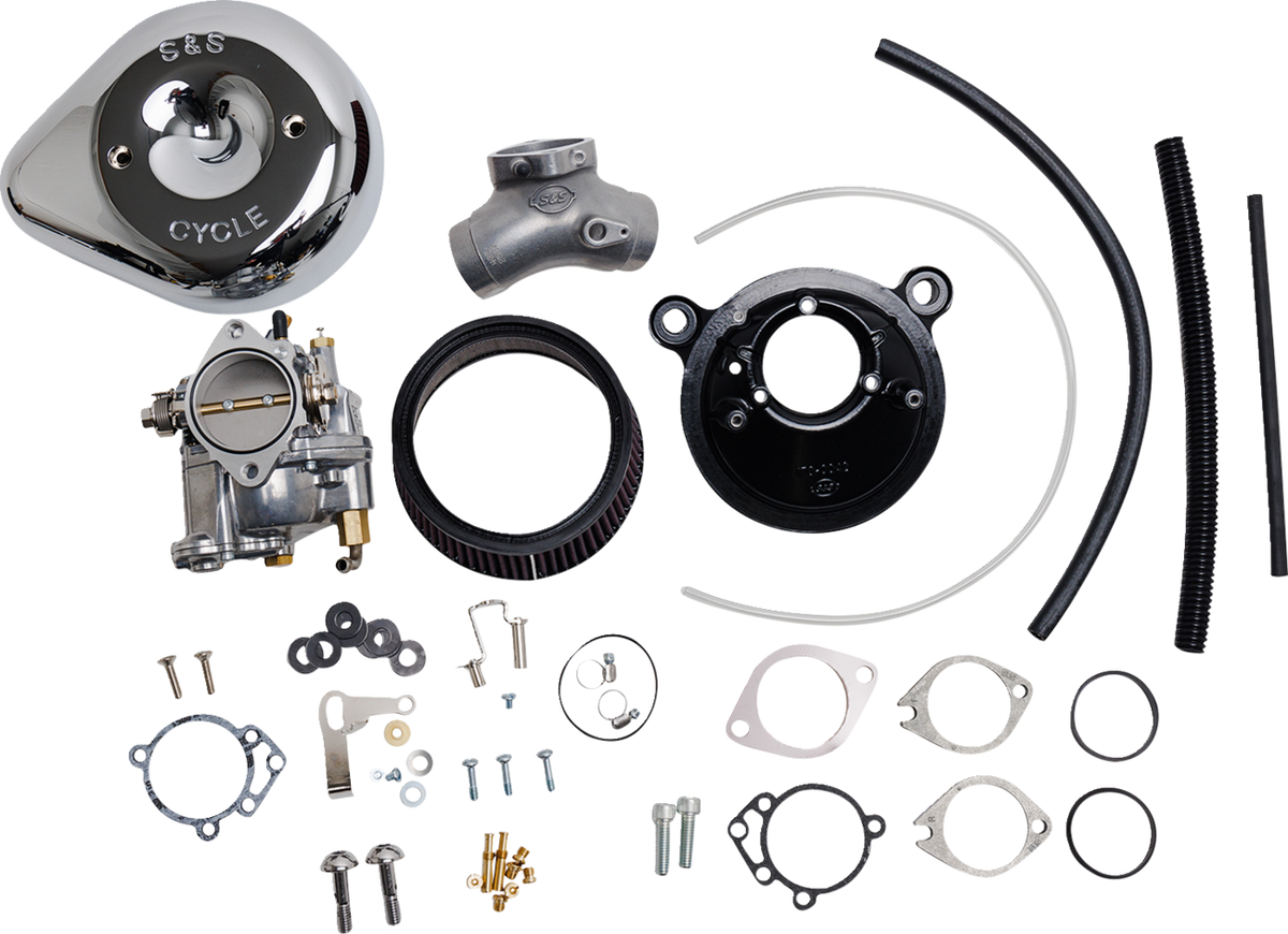 S&amp;S Cycle Super E Carburetor With Stealth Air Cleaner Kit - Chrome - Evolution Big Twin