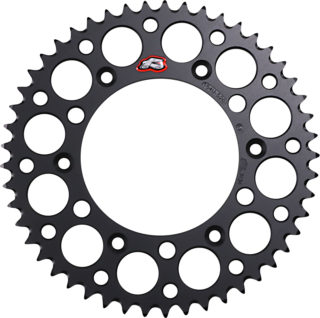 Renthal Rear Sprocket - Aluminum - 49 Tooth - Black - Honda