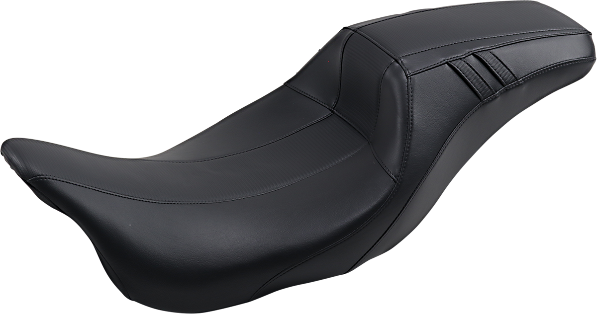Le Pera Outcast Daddy Long Legs Seat - Full-Length - W/O Backrest - Carbon Fiber Inlay - Black - FL '08-'23