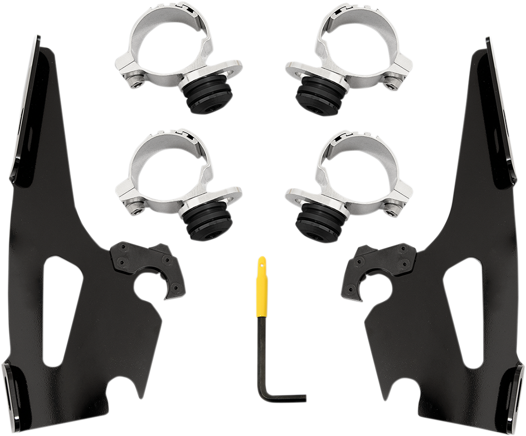 Memphis Shades Fats/Slim/Sportshield Mounting Kit - Black - Scout