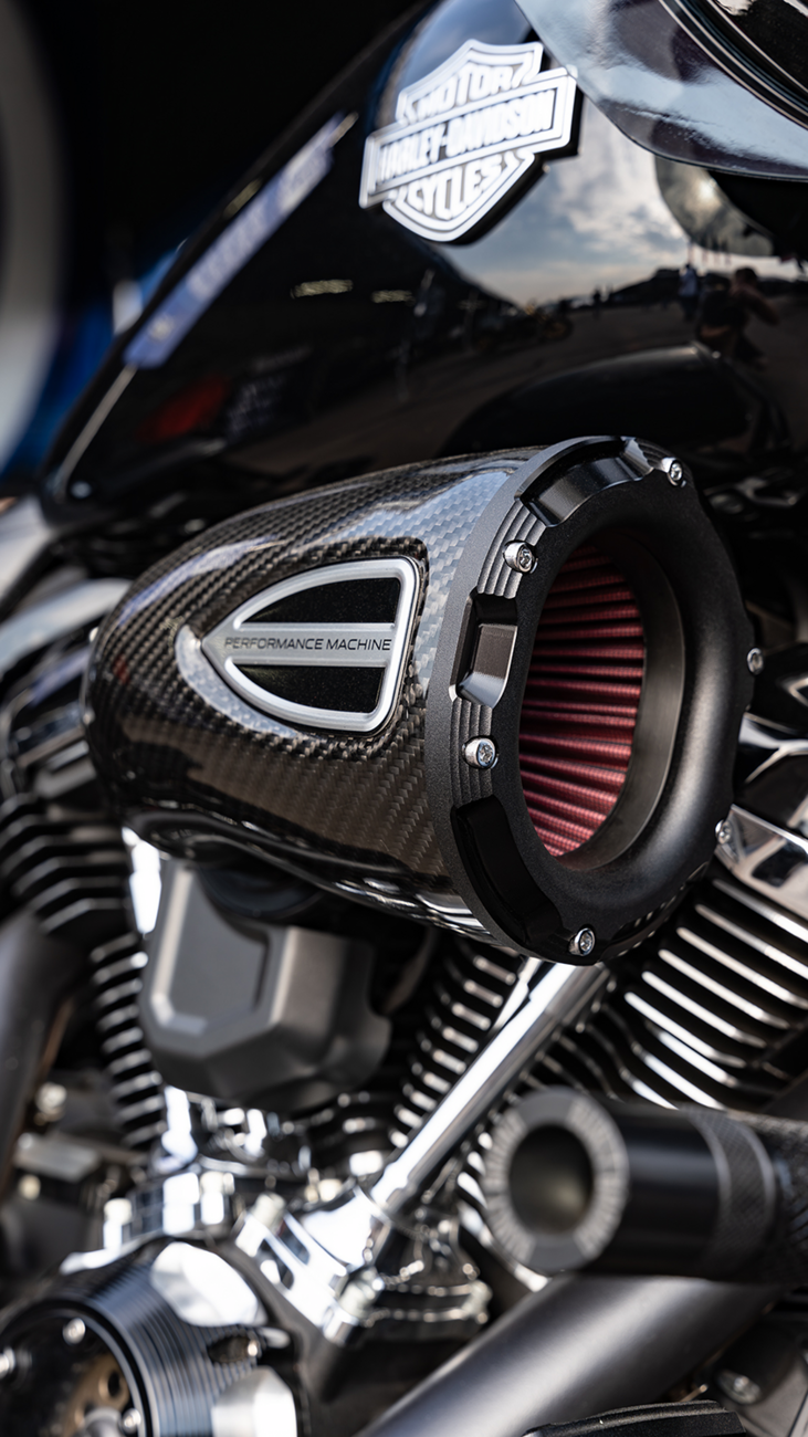 Performance Machine (PM) C4 Series Air Cleaner Kit - Black Ops™ - Twin Cam Throttle By Wire
