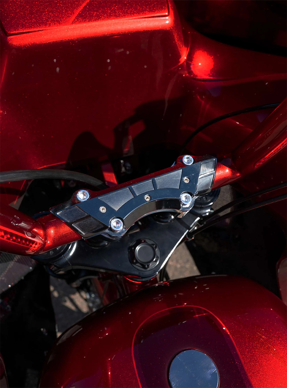 Paul Yaffe Bagger Nation Weld Wing Riser Clamp - 1" - Black