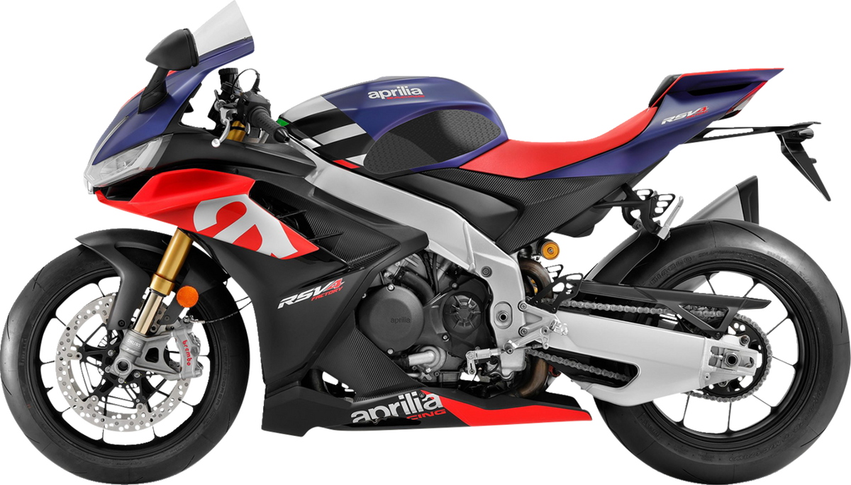 StompGrip Tank Grips - Icon - Black - Aprilia - RSV4/Tuono '21-'25
