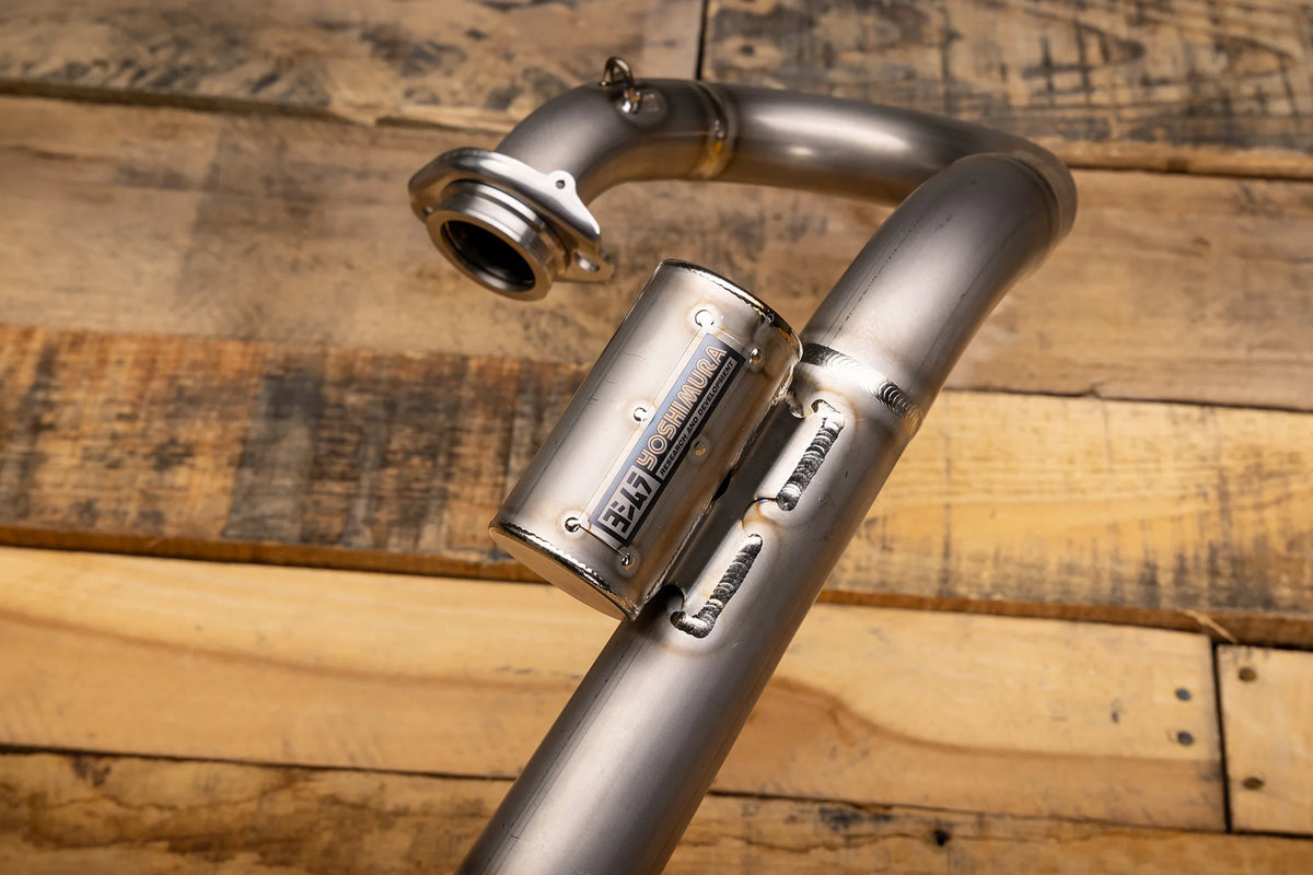 Yoshimura CRF250R/RX 25-26 RS-12 Titanium Full Exhaust, W/ Titanium Muffler