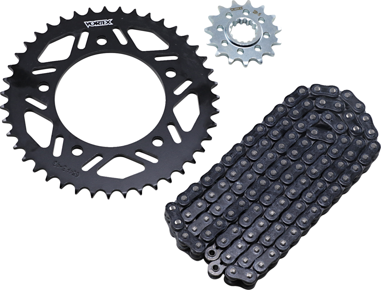 Vortex Chain And Sprocket Kit - HFRS - Black - Yamaha YZF-R1/M