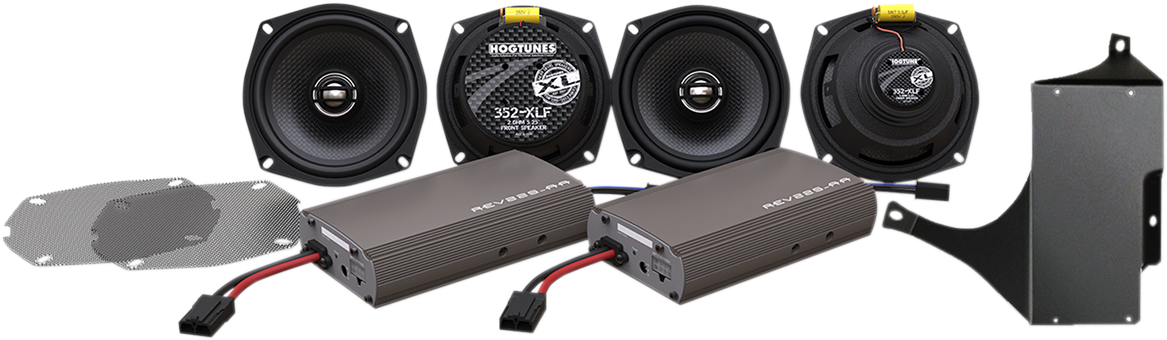 Hogtunes Dual Amp/Speaker Kit - XL Series - '98-'13 FLHT/FLHX