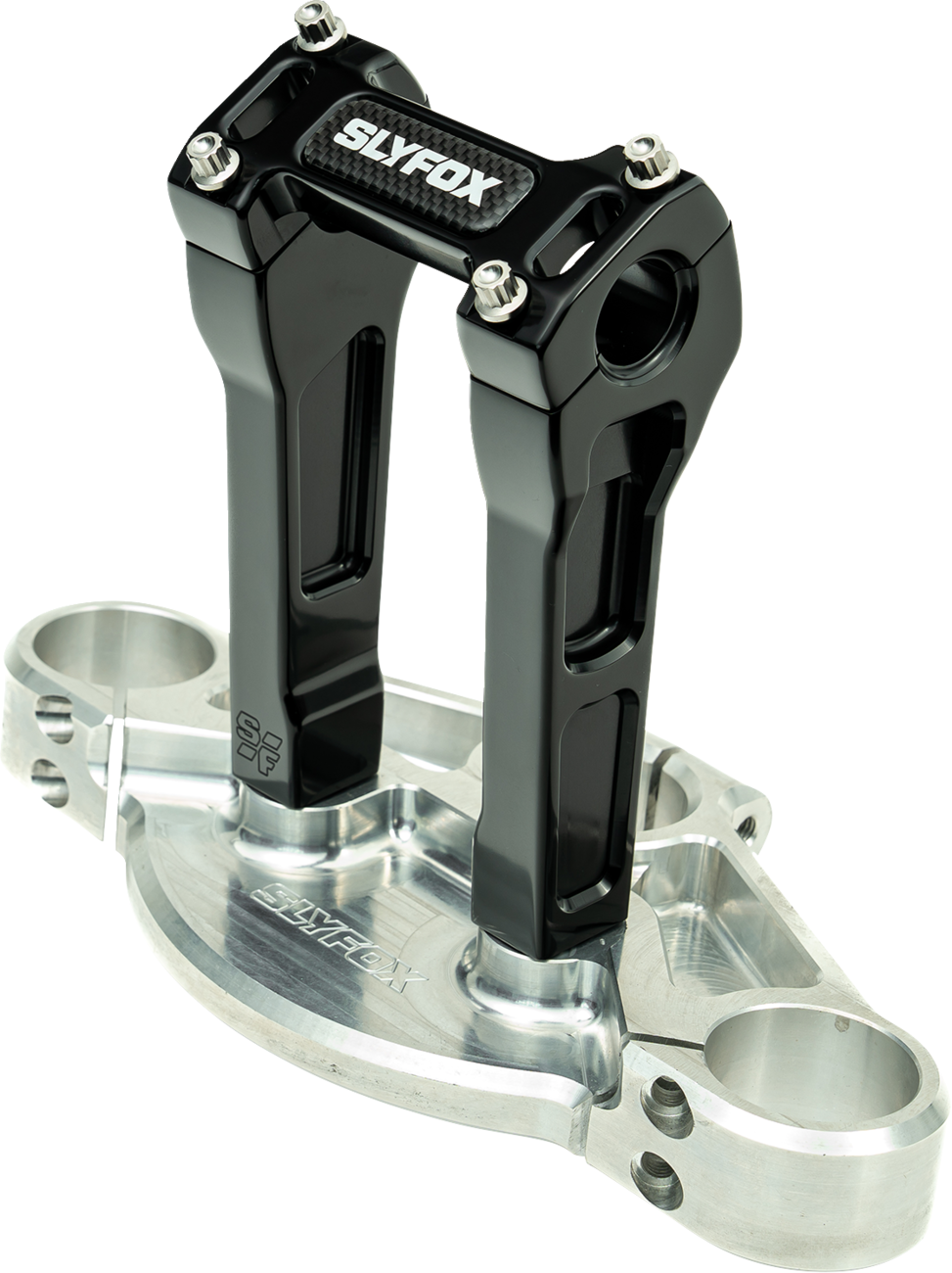 Slyfox Handlebar Riser Kit - Straight - 1" Clamping - 6" Rise - Black