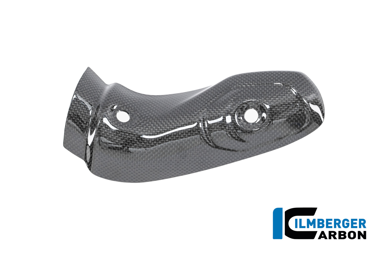 Ilmberger Carbon Exhaust Heat Shield On Manifold Carbon Glossy Ducati Multistrada V4 2025