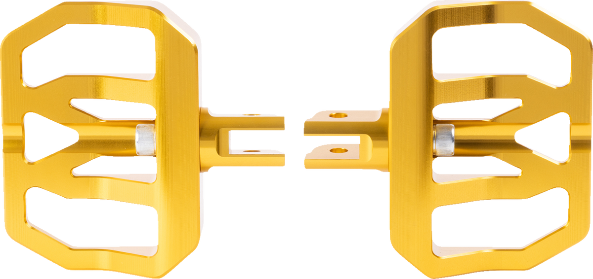 Thrashin Supply CO. Mini Aggressor Floorboards - Gold - Front