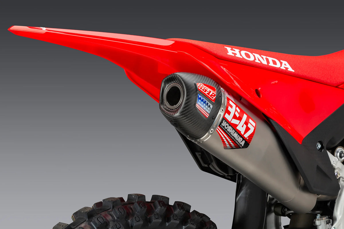 Yoshimura CRF450R/RX 25-26 RS-12 Titanium Full Exhaust, W/ Titanium Muffler
