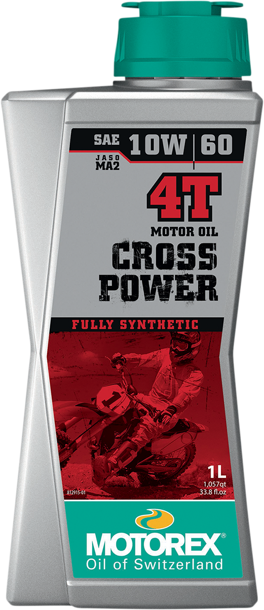 Motorex Cross Power Synthetic 4T Engine Oil - 10w-60 - 1L