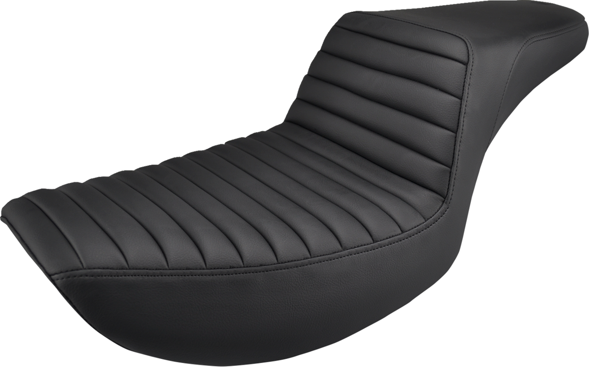 Saddlemen Step-Up Seat - Front Tuck-N-Roll - Black - FXR