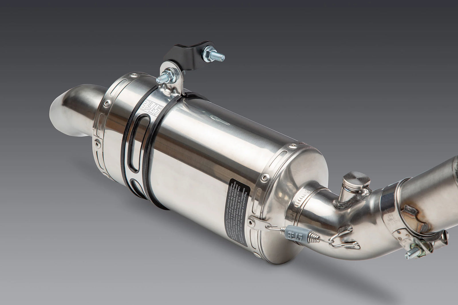 Yoshimura GSX-R1000 05+ / ZX-10R 07+ Oval Track Mod Lites Stainless Full Exhaust, W/ Stainless Muffler
