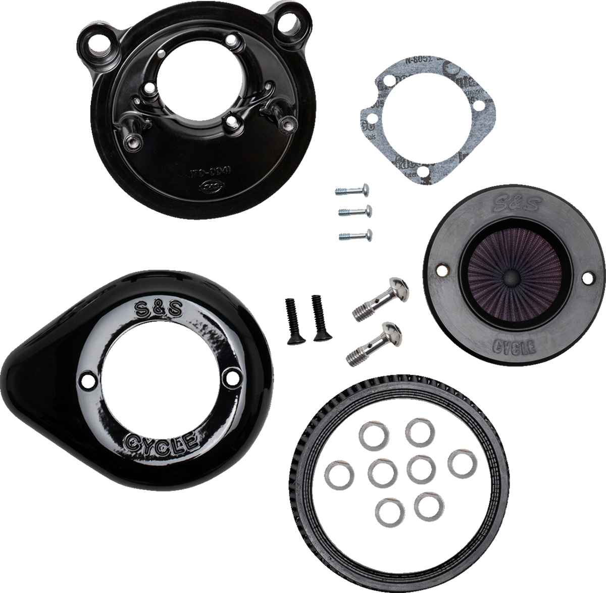 S&amp;S Cycle Air Stinger Stealth Air Cleaner Kit - Black
