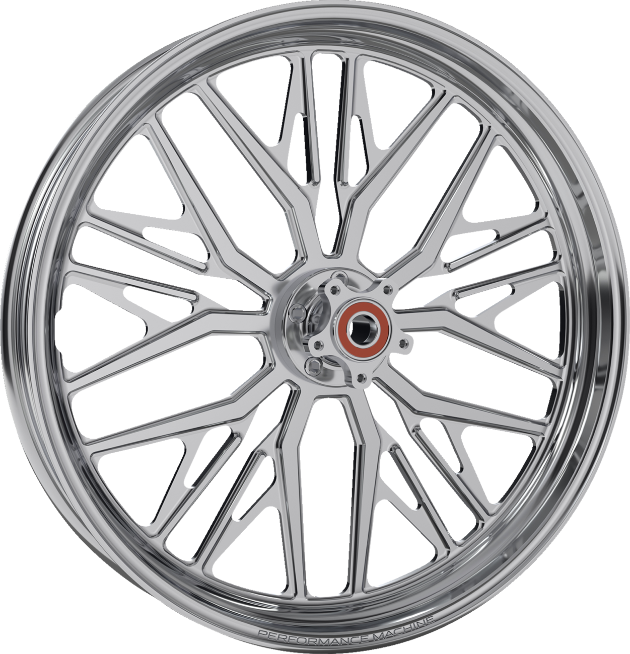 Performance Machine (PM) Wheel - Nivis - Front - Dual Disc/Without ABS - Chrome - 21x3.5