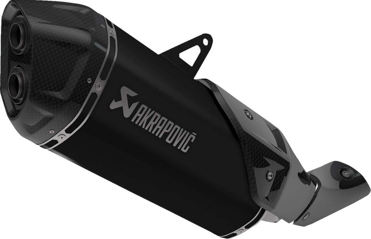 Akrapovic Slip-On Line Muffler - Titanium - CRF1100L - Black