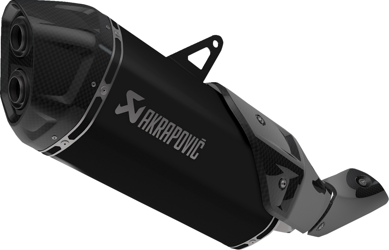 Akrapovic Slip-On Line Muffler - Titanium - CRF1100L - Black