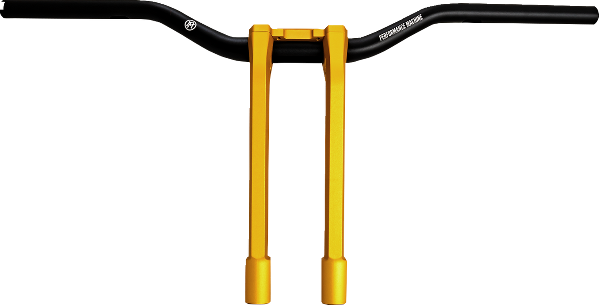 Performance Machine (PM) Phatbar & Riser Kit - Internal Wiring - 11-1/2" - Gold Ops