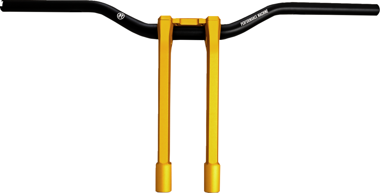 Performance Machine (PM) Phatbar & Riser Kit - Internal Wiring - 11-1/2" - Gold Ops