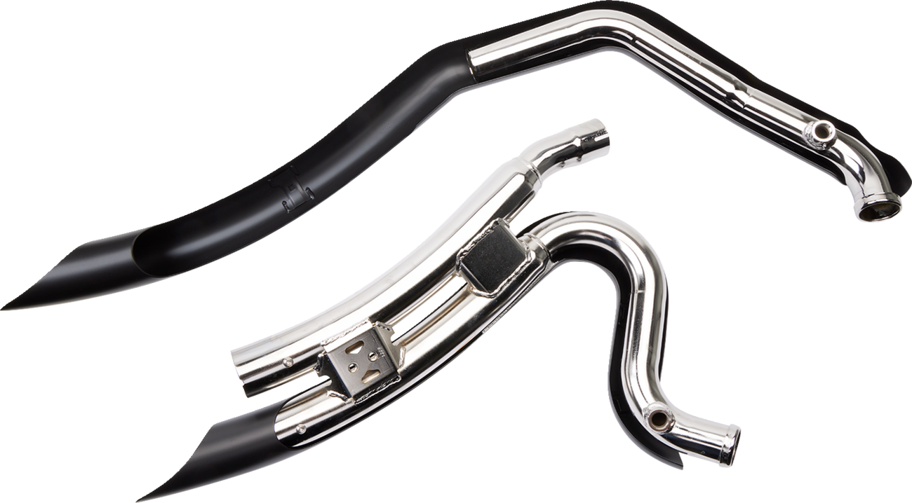 Cobra Speedster Swept Short Exhaust - Black - '06-'11 Dyna