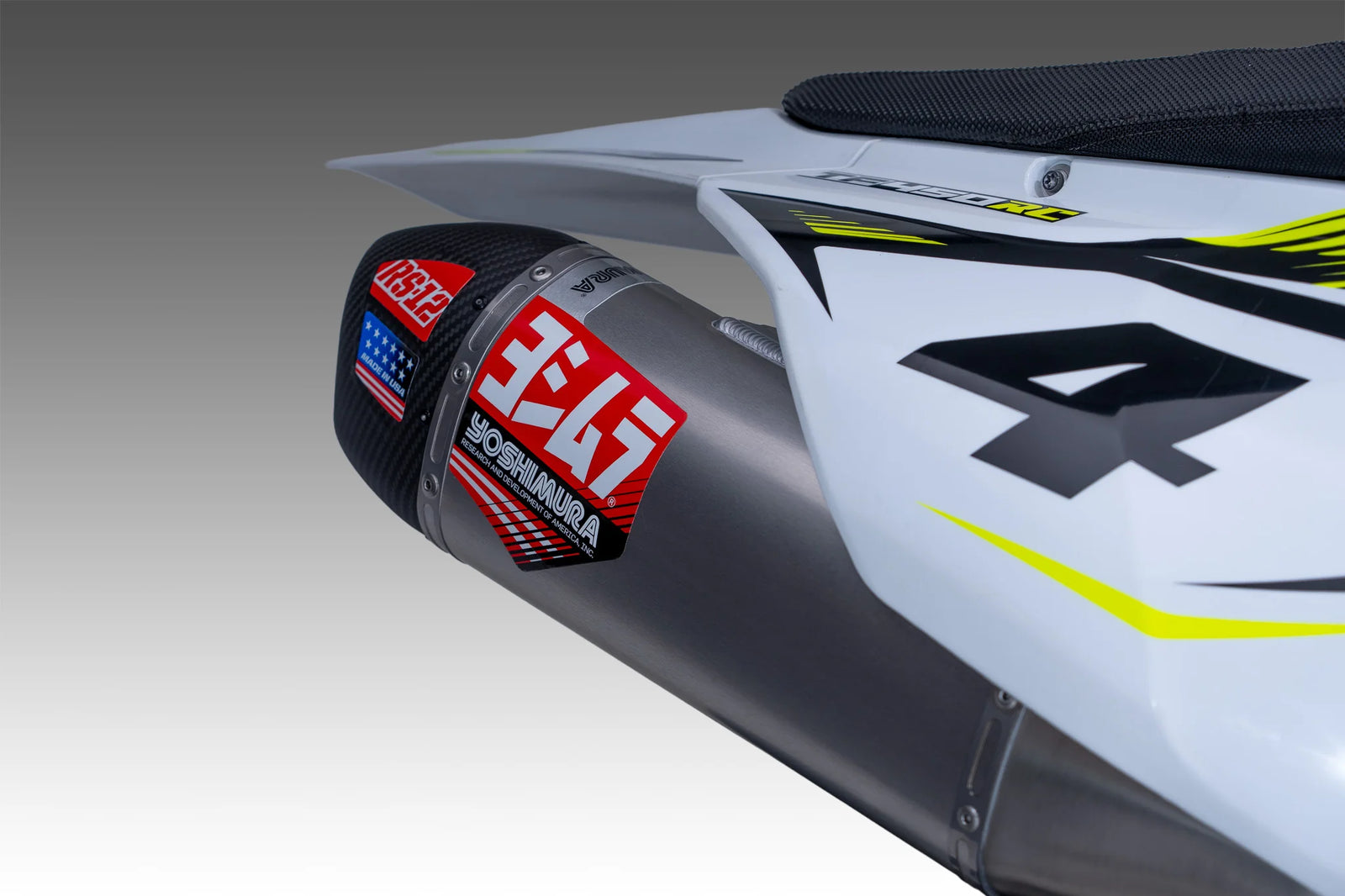 Yoshimura TF450 2025-26 RS-12 Stainless Full Exhaust, W/ Aluminum Muffler