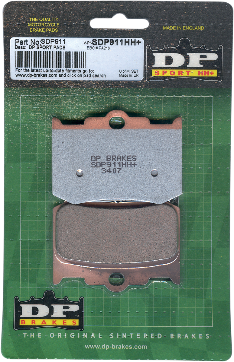 DP Brakes Sintered Brake Pads - 4-Piston Caliper