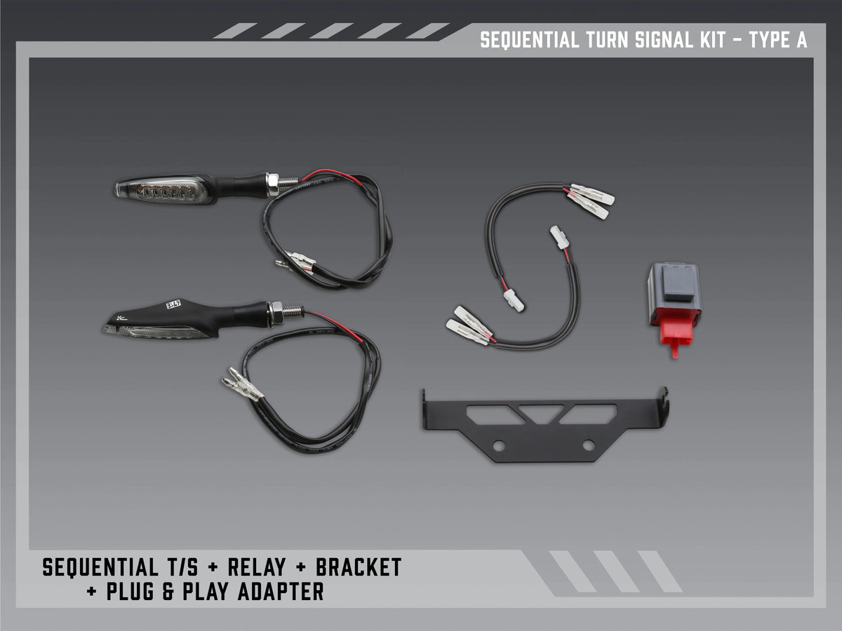 Yoshimura Type a Sequential Signal Kit For V2 Fender Eliminators