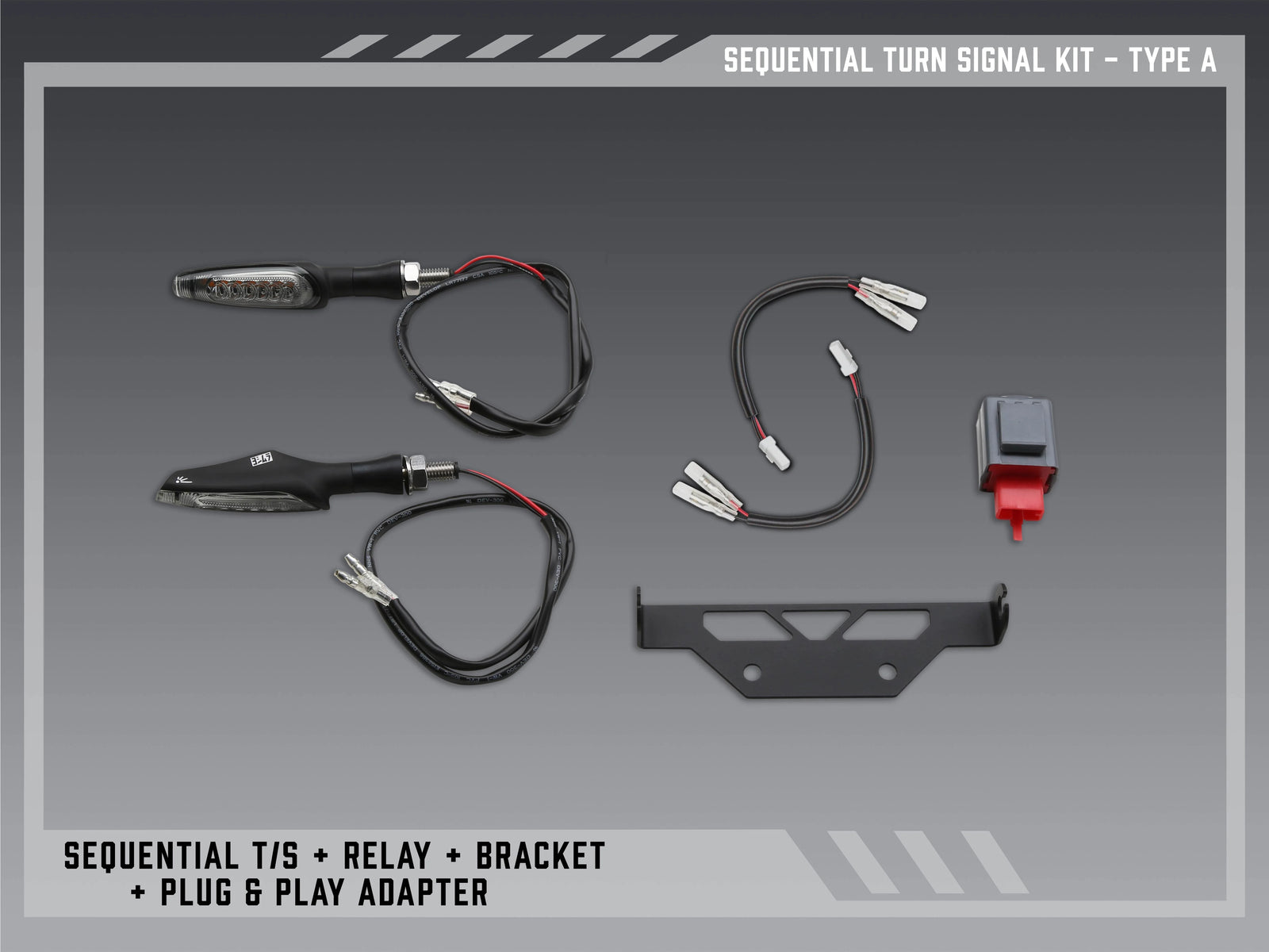Yoshimura Type a Sequential Signal Kit For V2 Fender Eliminators