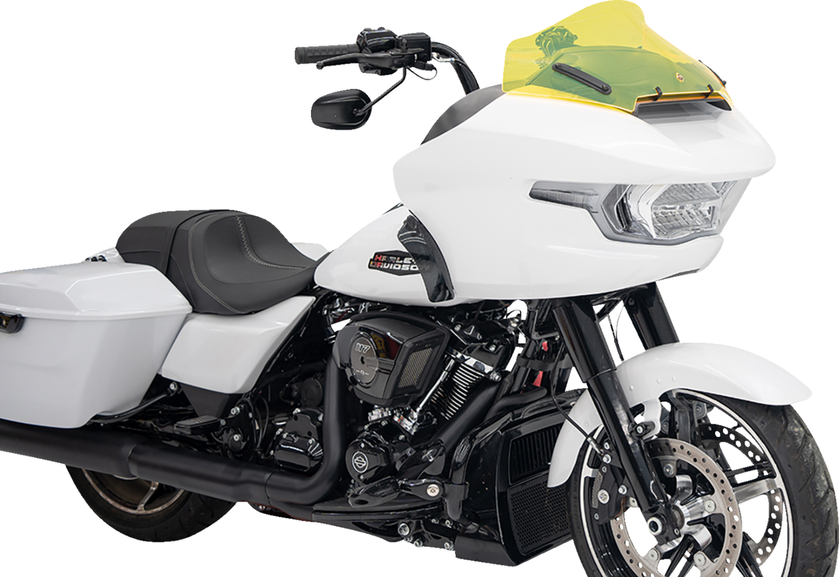 Klock Werks Ice Flare® Windshield - 10" - Yellow Ice - '23-'25 FLTRX