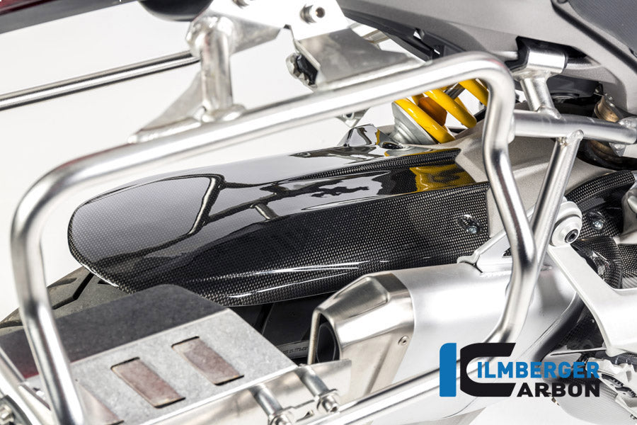 Ilmberger Carbon Rear Hugger Including Upper Chain Guard Ducati MTS 1200 2016 Enduro - Gloss