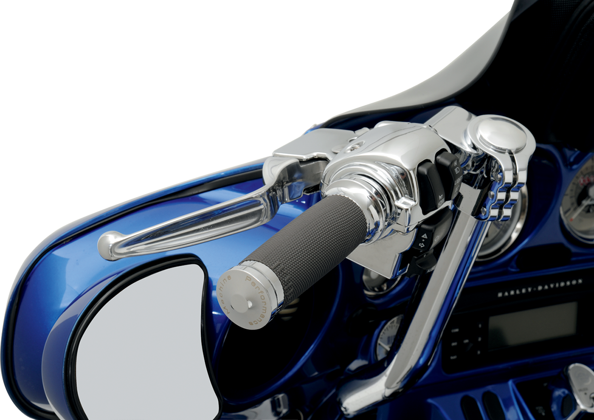 Performance Machine (PM) Contour Renthal Wrapped Grips - TBW - Chrome