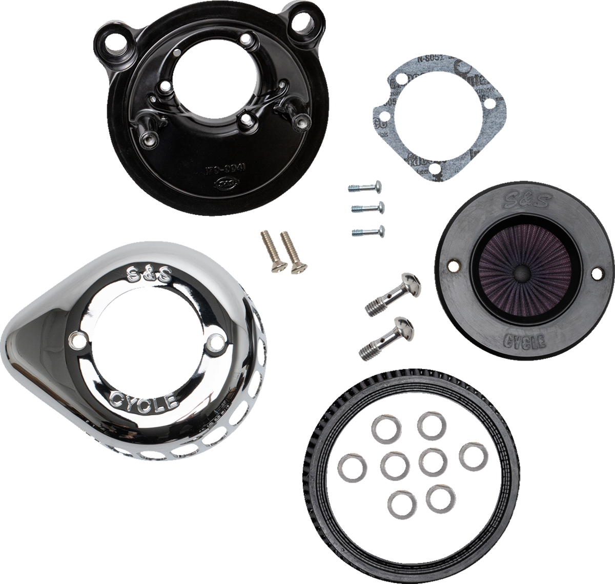S&amp;S Cycle Air Stinger Stealth Air Cleaner Kit - Chrome