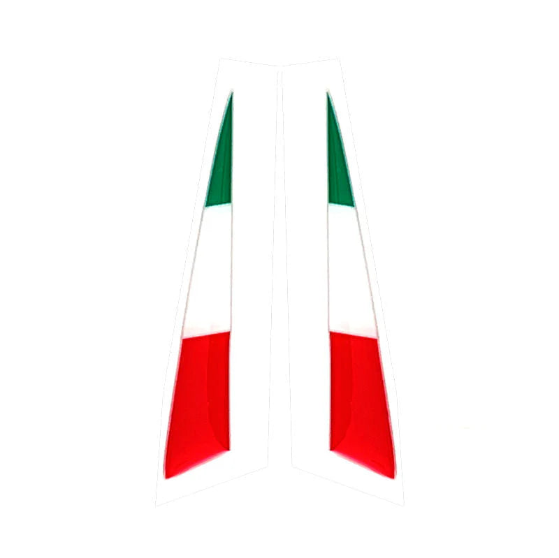 Motomillion 3D Italian Flag Wing Winglet Stickers For Panigale V4 V4S 22-24