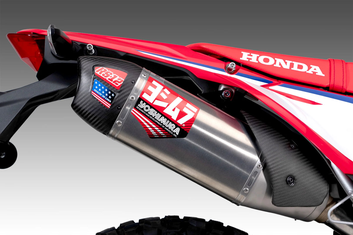 Yoshimura CRF300L/Rally 21-26 Race RS-12 Stainless Full Exhaust, W/ Stainless Muffler