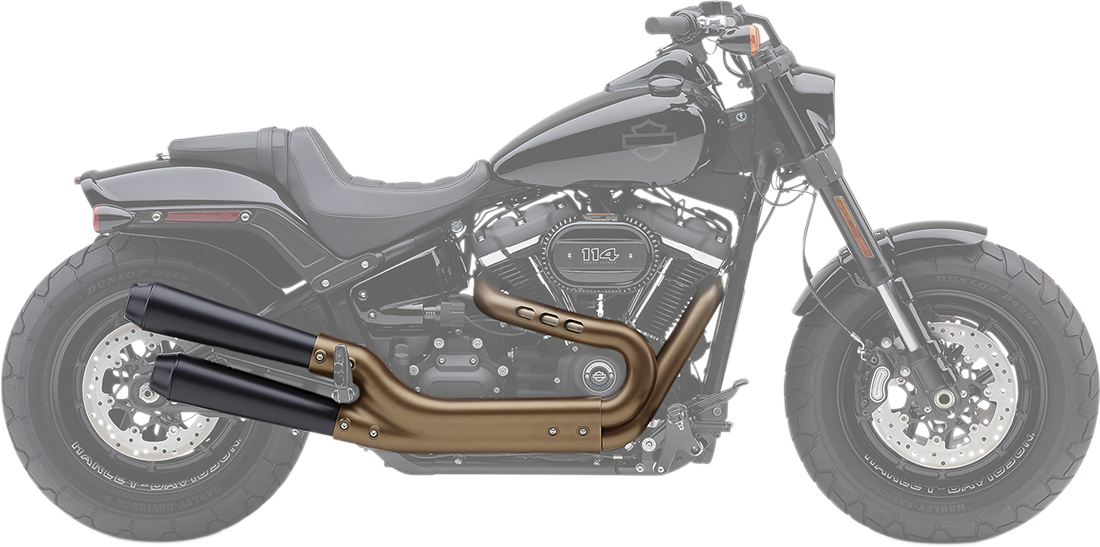 Cobra El Diablo Slip-On Mufflers - Raven Black - FXFB/S