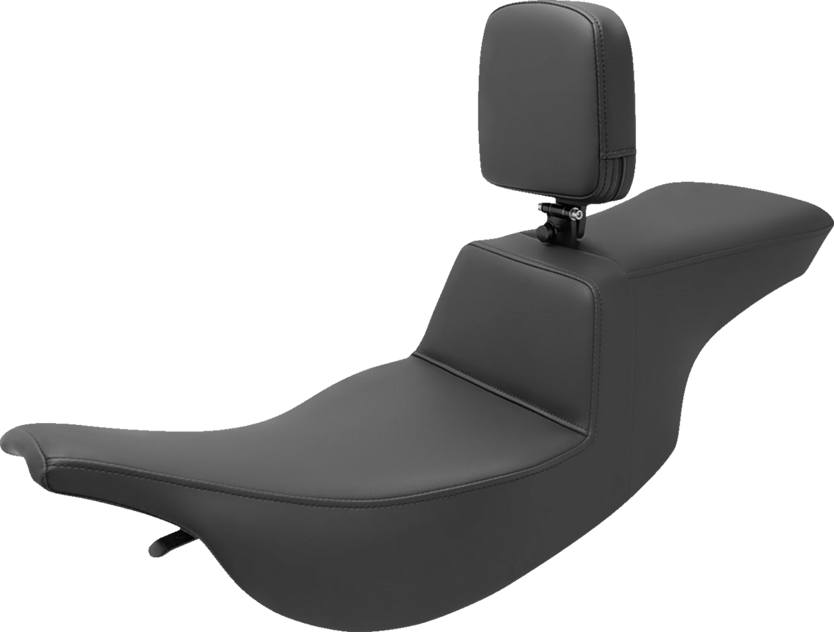 Saddlemen Tour Step-Up Seat - Rider Backrest - Plain - FL '97-'07