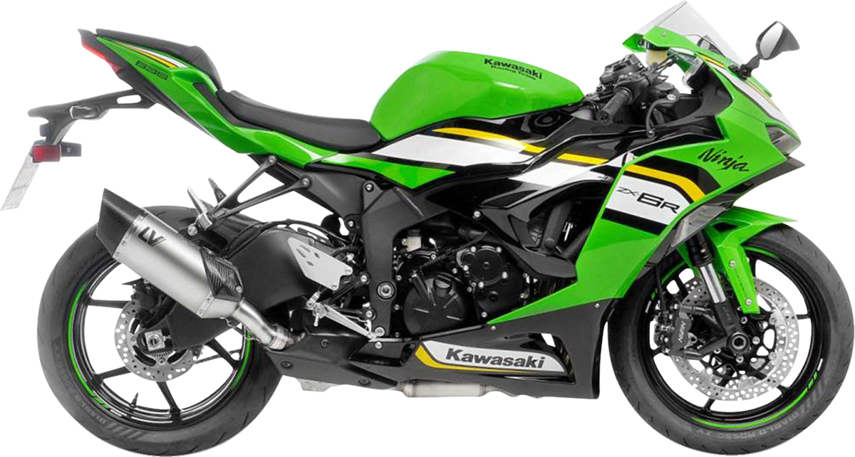 LeoVince LV-14 R Slip-On Muffler - Stainless Steel - Kawasaki ZX-6R