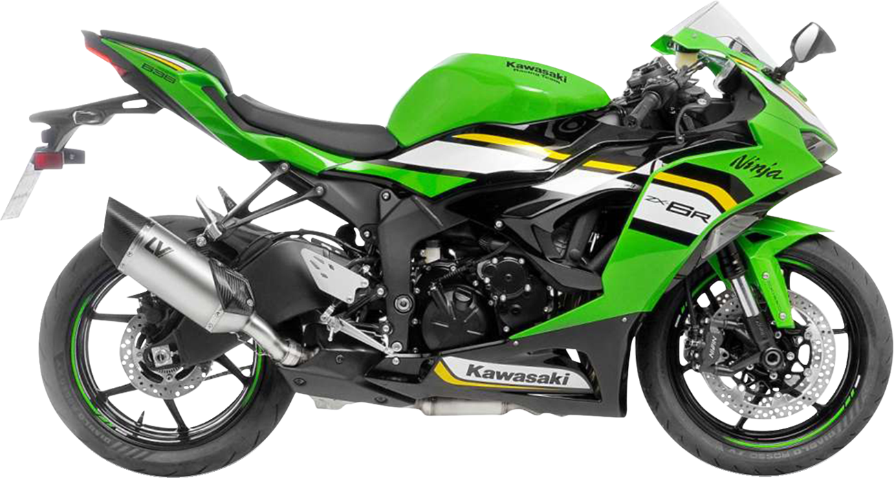LeoVince LV-14 R Slip-On Muffler - Stainless Steel - Kawasaki ZX-6R