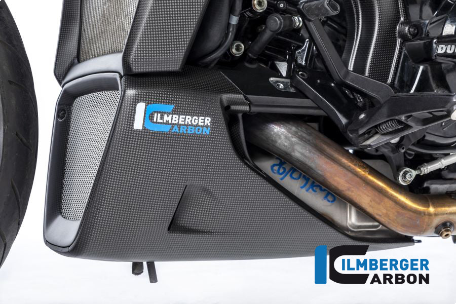 Ilmberger Carbon Belly Pan Left Ducati XDiavel 2018 - Matte