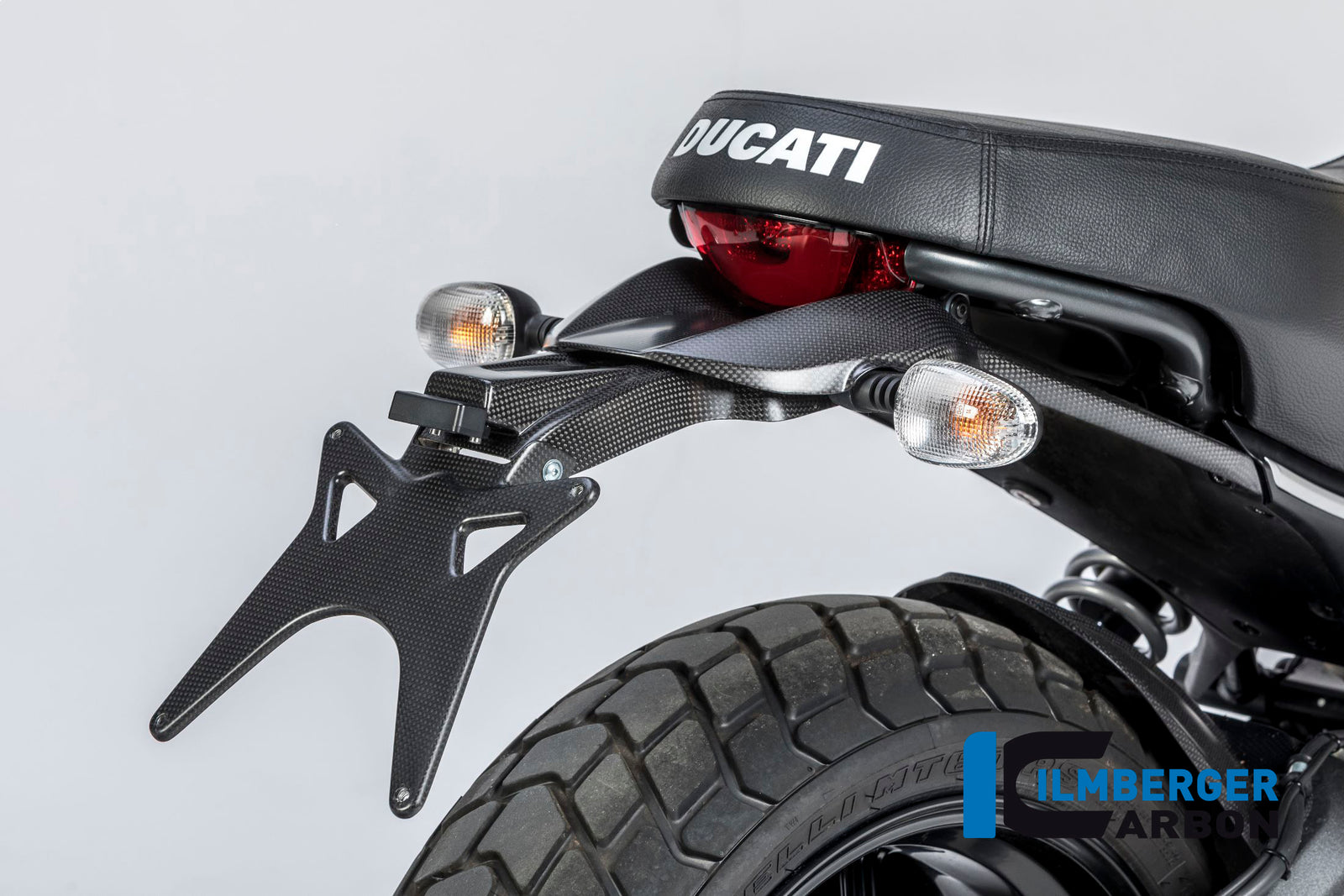 Ilmberger Carbon Upper License Plate Holder Ducati Scrambler 2016