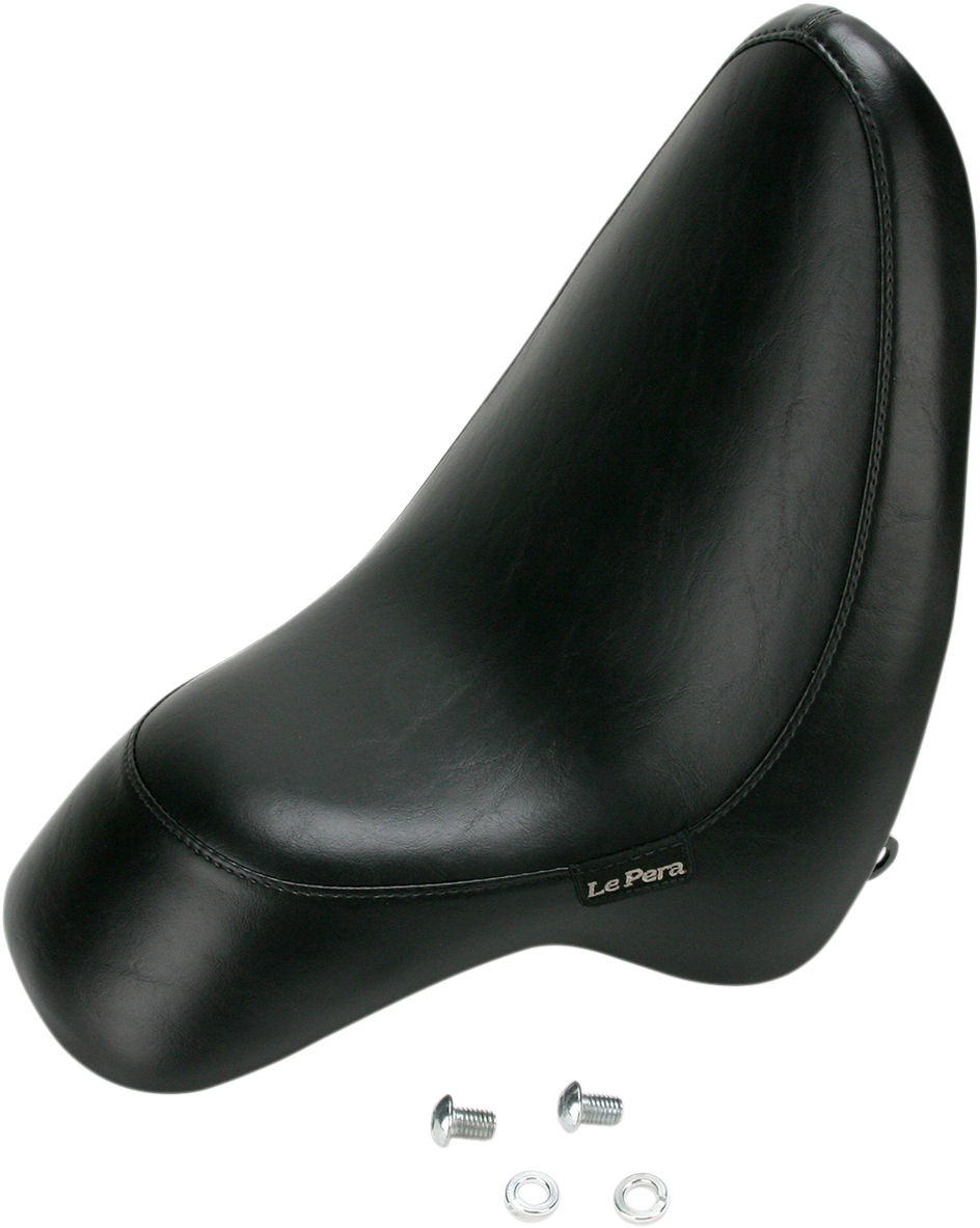 Le Pera Silhouette Solo Seat - Smooth/Bullet - Black - Softail '00-'07