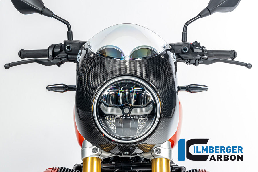 Ilmberger Carbon Headlight Fairing R90S Style BMW R12 NineT - Gloss / Twill