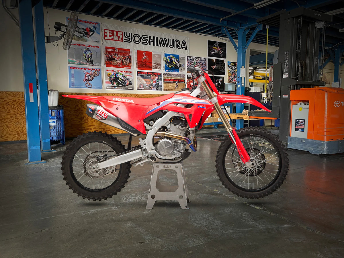 Yoshimura CRF250R/RX 22-24 RS-12 Titanium Full Exhaust, W/ Titanium Muffler
