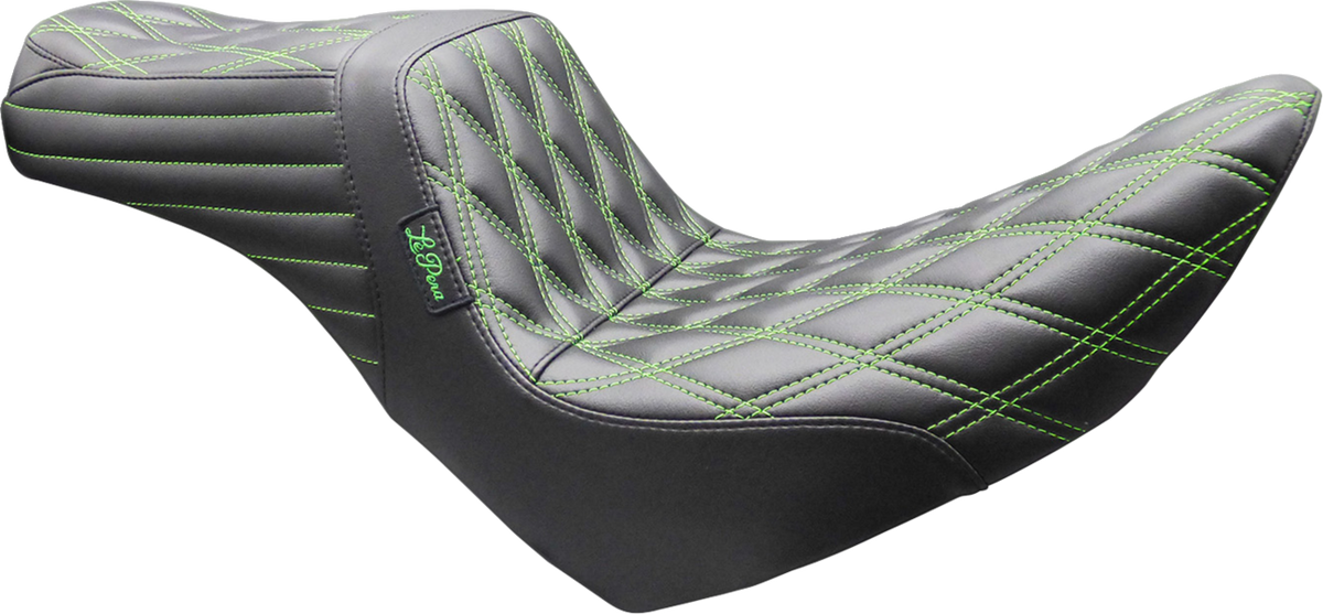 Le Pera Tailwhip Seat - Double Diamond - Green Stitch - FL/FX '18-'26