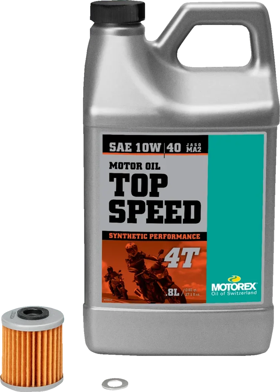 Motorex Oil Change Kit - Kawasaki KX 250 - 10w-40