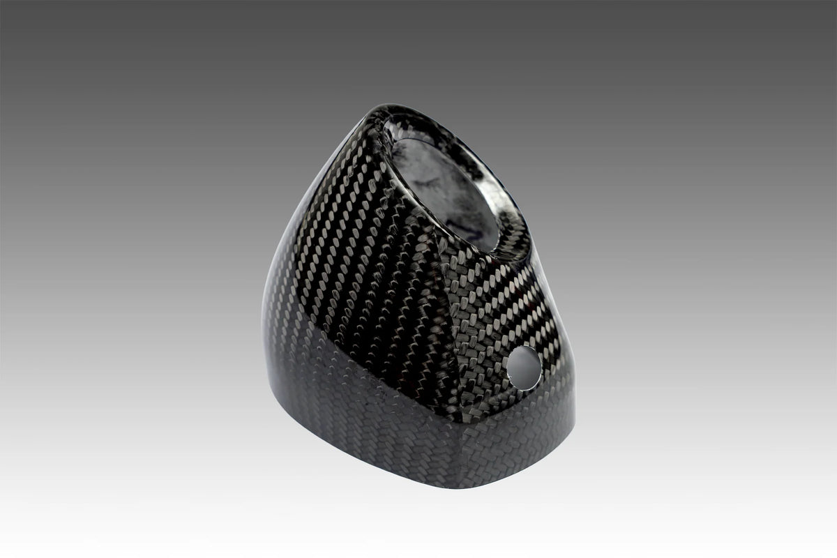 Yoshimura RS4S Carbon Fiber End Cap Cover W/ Insert Hole