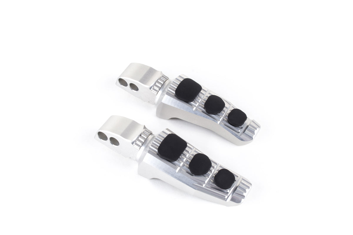 Gilles Tooling Replacement Footrests Touring, Pillion, Silver