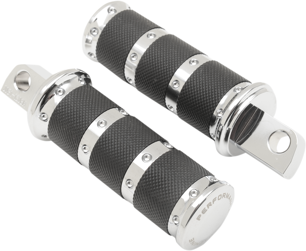 Performance Machine (PM) Foot Pegs - Chrome - XLS