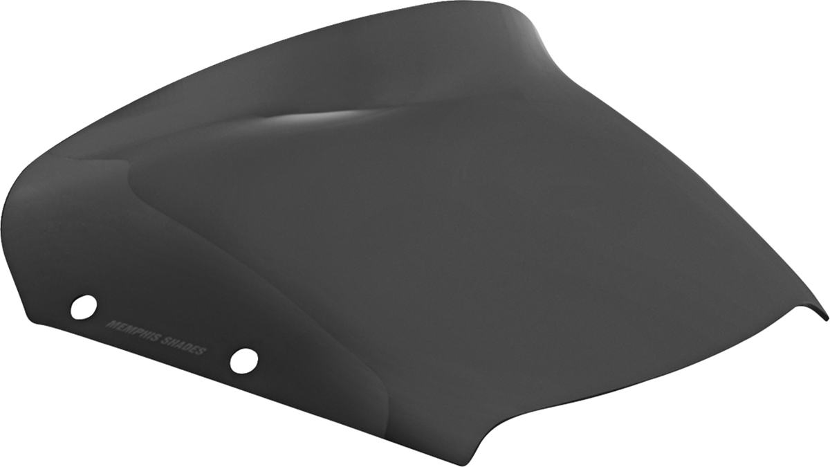 Memphis Shades Spoiler Windshield - 4" - Dark Black Smoke - FLHX